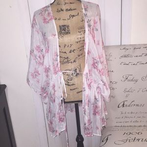 Tie-waist Kimono! Flowy and cute!